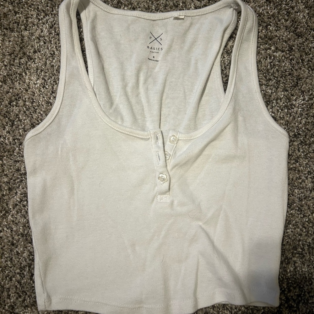 Pacsun button-up cropped top